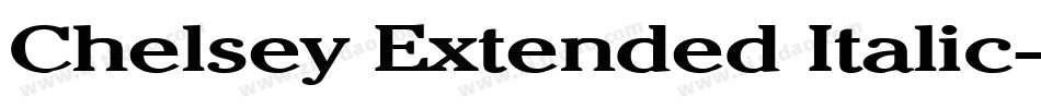 Chelsey Extended Italic字体转换